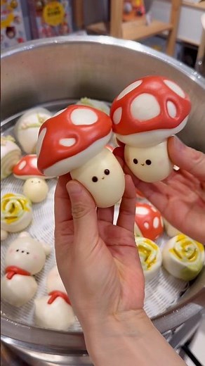 🍄蒸一鍋春天的滋味 #美姬饅頭 #造型饅頭 #早餐 #療癒美食 #廚藝教學