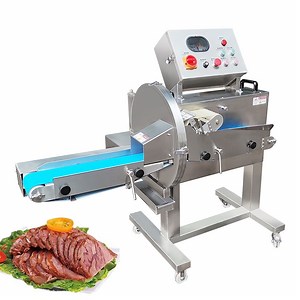 [Hot Item] Cooked Meat Slicing Machine Electric Biltong Cutter Meat Cutting Slicer Automatic Ham Slicing Machine
