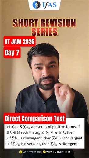 Direct Comparison Test| Real Analysis| IIT JAM Maths & CUET PG Maths