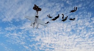 Plane Falls From Sky Just Seconds After Skydivers Jump
