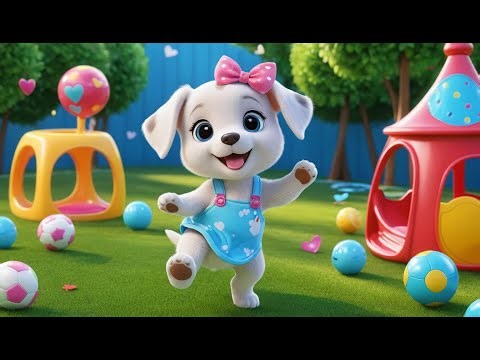 Funny Puppy Playtime | Fun Nursery Rhyme for Kids | Baby Learning Song
