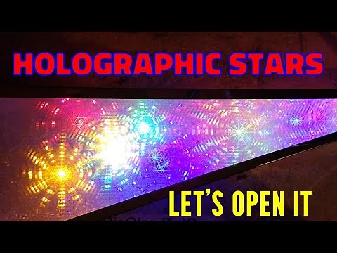 Inside a swirling holographic star pyramid (amazingly deep 3D effect)