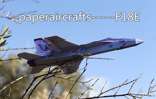 Paper F 18E Super Hornet