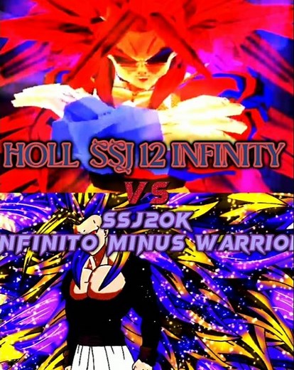 SSJ12 Infinity Vs Dark Minus SSJ20K Infinito #dbaf #anime #edit #DBOMN