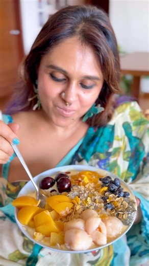 Summer in a bowl Muralya Dairy’s new Peach & Mango yoghurt #kitchentalesbyneethu