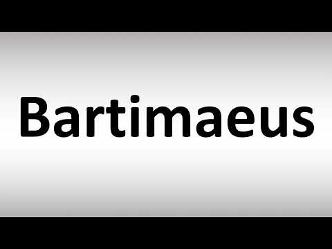 How to Pronounce Bartimaeus