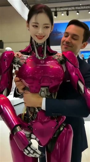 Humanoid Robot Girl Under Repair | Futuristic Lab Scene #AI #SciFi