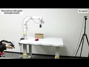 UFACTORY xArm7 Imitation Learning with LeRobot ACT: 80 Gello Teleop Episodes, 500k training steps