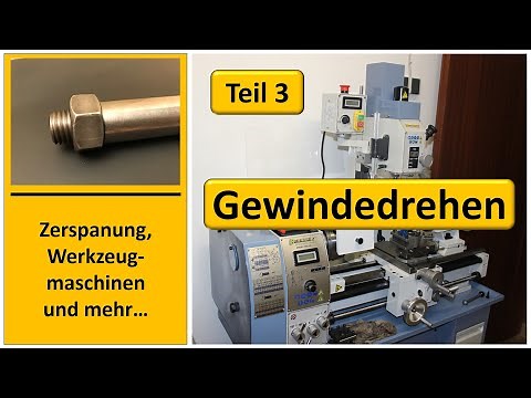 Gewindedrehen mit Bernardo Drehmaschine Profi 550LZ