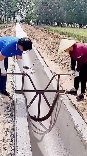 Genius Way to Build Perfect Drainage Channels! #shorts