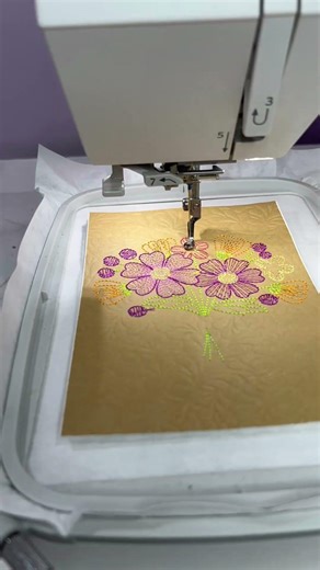Floral Bouquet Embroidered Card | Custom Sentiment Design | DBJJ