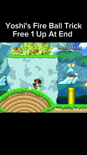 Yoshi Fire Ball Trick! #mario #nintendo #retrogaming