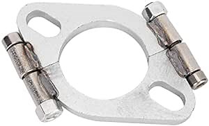 Flange, 2inch Universal Flat Oval Split Flange Connection Repair Kit Low Carbon Steel Downpipe Flange Replacement Accessory