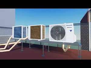 Air Conditioner in Rooftop Hotel | Roblox Fan AC