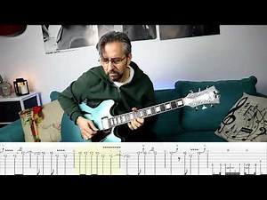 BB King - The Thrill Is Gone | Solo Intro & Chord Progression Theme TAB