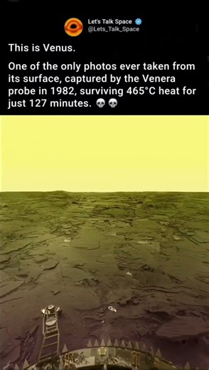 The rare image of Venus taken by venera probe in 1982