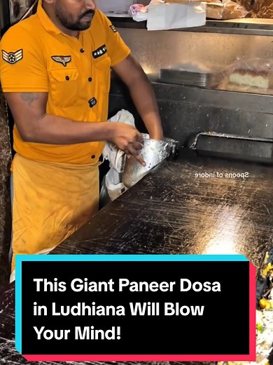 Giant Paneer Dosa in Ludhiana: An Indian Street Food Sensation!