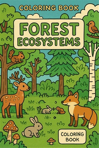 Forest Ecosystems Coloring Book: STEM Learning for Kids (ages 7-11) (digital Download) - Etsy