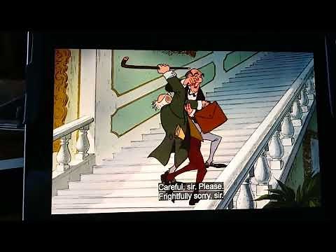 The Aristocats (1970) Georges Hautecourt Arrived Scene (Audio Description)