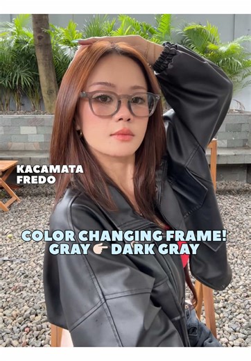 Stylish Color Changing Sunglasses from Gray to Dark Gray