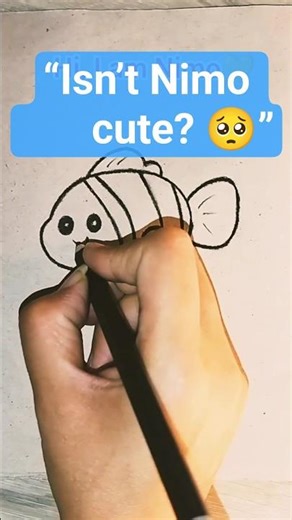 Easy Doodle Art | Meet the cutest fish 'Nimo'💛🐟