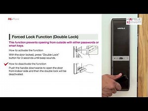 Hafele Digital Locks – RE-Place MANUAL