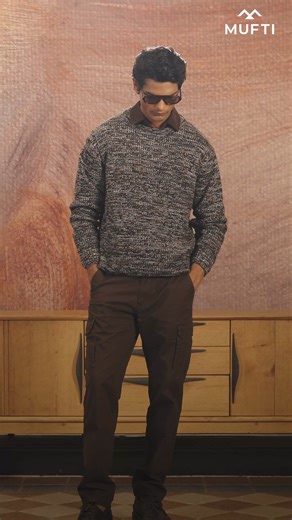 From weekday chill to weekend cool — Mufti’s Grindle Sweater fits it all. ✅ Extra 5% OFF on Prepaid Orders ✅ Easy Returns ✅ COD Available | Mufti Jeans