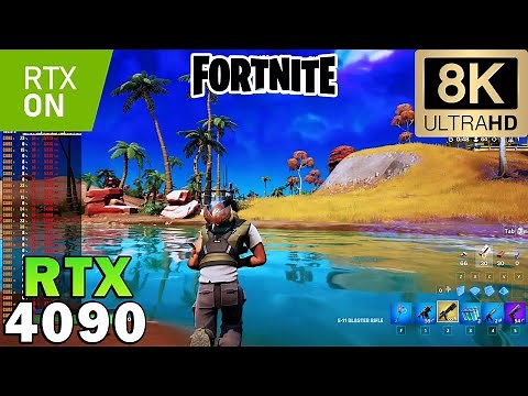 ►Fortnite in 8K Ray Tracing | RTX 4090 | Ryzen 9 7950X | Epic Settings | DLSS ON & OFF