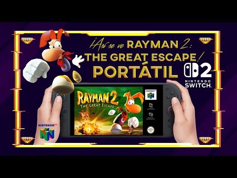 Como se ve Rayman 2 el gran escape en Nintendo Switch 2
