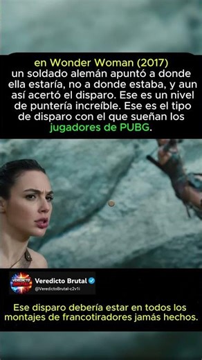Este disparo era imposible… pero aun así acertó 👀⚡ #WonderWoman