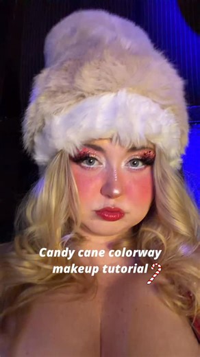 Presidentniki ~ Curve Model & Miami influencer on Instagram: "Candy cane colorway makeup tutorial 💄❄️✨ products used @lumify.eyes @kimchichicbeauty @flowerknows_global @hauslabs @lagirlcosmetics @sheglam_official @onesize @politesocietybeauty @plouise_makeup_academy @ardellbeauty @lorealparis"