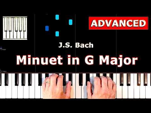 Bach - Minuet in G Major - Piano Tutorial Easy