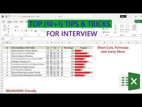 Top Excel Tips & Tricks for Interview | Powerful Formulas & Shortcuts You Must Know!🎯