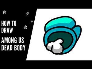 How To Draw Among Us Dead Body / Corpse | Dead Crewmate | Easy Step By Step Drawing Tutorial