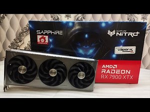 AMD Radeon RX 7900 XTX Sapphire Nitro+ Vapor-X OC 24GB | Unboxing | Furmark Stress Test | 2023