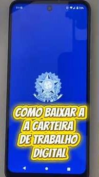 Como Baixar Carteira de trabalho