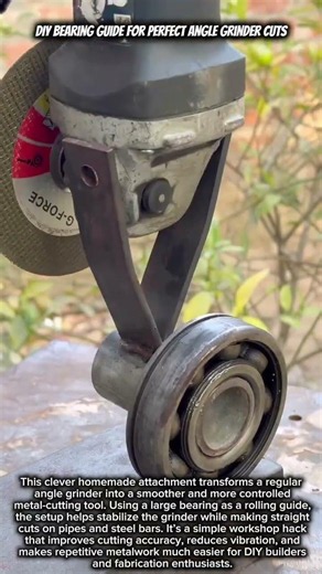 DIY Bearing Guide for Perfect Angle Grinder Cuts #satisfying #engineering #diyprojects #diy
