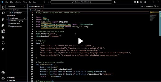 Building a Simple FAQ Chatbot with NLP | Aman Kumar Yadav posted on the topic | LinkedIn