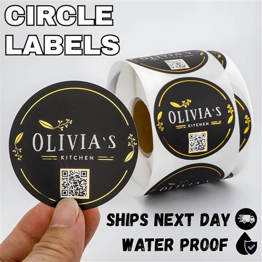 Custom Vinyl Stickers / Die Cut Stickers / Logo Stickers / Custom Stickers | Custom Roll Labels | Personalized Stickers Ships Next Day - Etsy