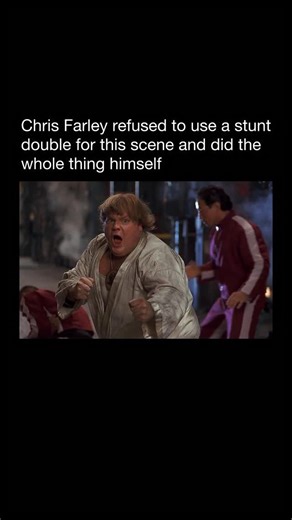 Bloopers on Instagram: "What a legend 👏 Chris Farley starred in Beverly Hills Ninja as Haru, an orphaned man raised by a clan of ninjas despite clearly lacking any real ninja skill. His character is clumsy, loud, and completely out of place, especially when sent to Beverly Hills to protect a mysterious woman. The movie leans heavily on Farley’s physical comedy. Falls, pratfalls, exaggerated reactions, and fearless commitment drive nearly every scene. While the plot is simple, the film became me