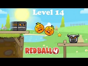 Red Ball 4 Two Orange Ball Level 14