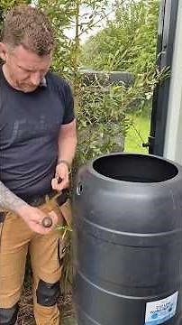How to install a water butt, connect it to your down pipe and harvest rain water for your vegetables