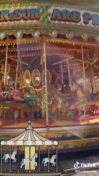 Carousel #fun #funfair #funfaircrew #fair #fyp #music #foryoupage #fairgroundrides #fairground #uk #ukfunfair #carousel