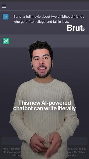 21K views · 178 reactions | This new AI chatbot is producing human-like text responses to user-generated prompts. | Brut | Facebook