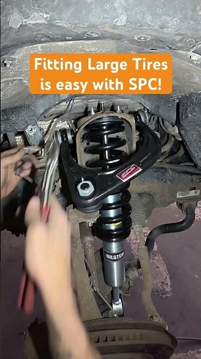 Fitting large tires is EASY with SPC upper control arms! #tundra #liftedtrucks