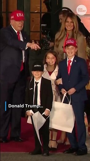 Trump hands out candy to kids in creative costumes at White House Halloween