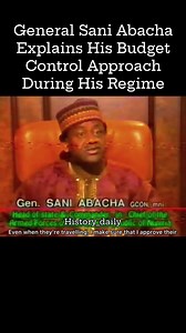 340K views · 8.6K reactions | Nigeria's Head of State, General Sani Abacha explains how his government approached budget control during his time in power. He shares his views on managing public funds, reducing wasteful spending, and ensuring financial discipline within government institutions. Source: Historical Archive ⛔ No copyright intended. All rights reserved to the respective owners. #history_daily | History_Daily | Facebook