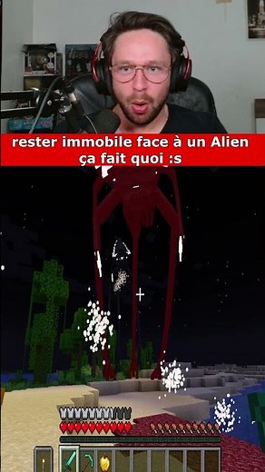 What's it like to stand still in front of an alien? #minecraft #horror
