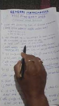 General mathematics | HSLC final exam 2026 | important model question | class 10 | final exam 2026