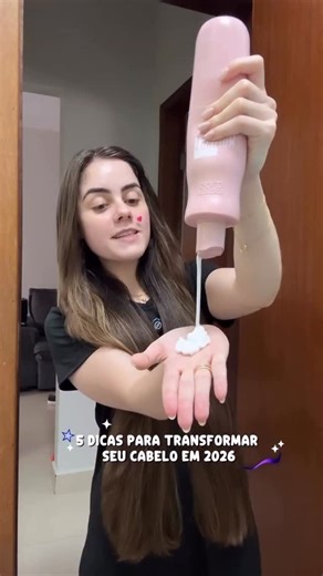 Naiary Mazetto 🦋 on Instagram: "5 dicas para vc transformar seu cabelo em 2026✨ #dicas #cabelosaudavel #dicasdecabelo #hair #tutorial"